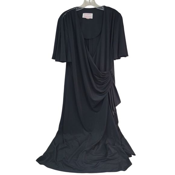 Jean Nidetch Claudia Cooper Black Studded Dress - Size 16 - Picture 1 of 6